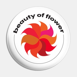 Beauty of flower simple illustration Pin