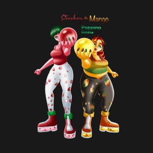 Strawberry/Mango Popping Boba Gals T-Shirt