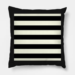 Preppy Bold Paris Chic Black And White Stripes Pillow