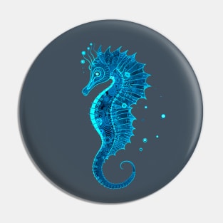 Seahorse, stylized graphics Pin