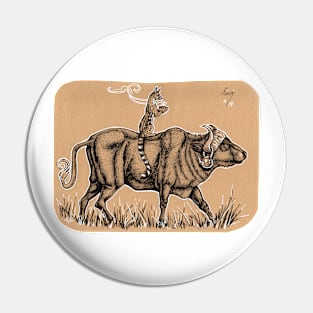 Teatime with Waterbuffalo and Genet Pin