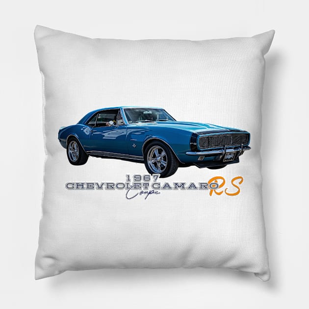 1967 Chevrolet Camaro RS Coupe Pillow by Gestalt Imagery