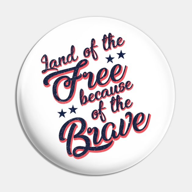 Land of the Free - USA - Independence Day, July 4 Pin by StudioGrafiikka