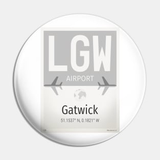 LGW Gatwick airport Pin