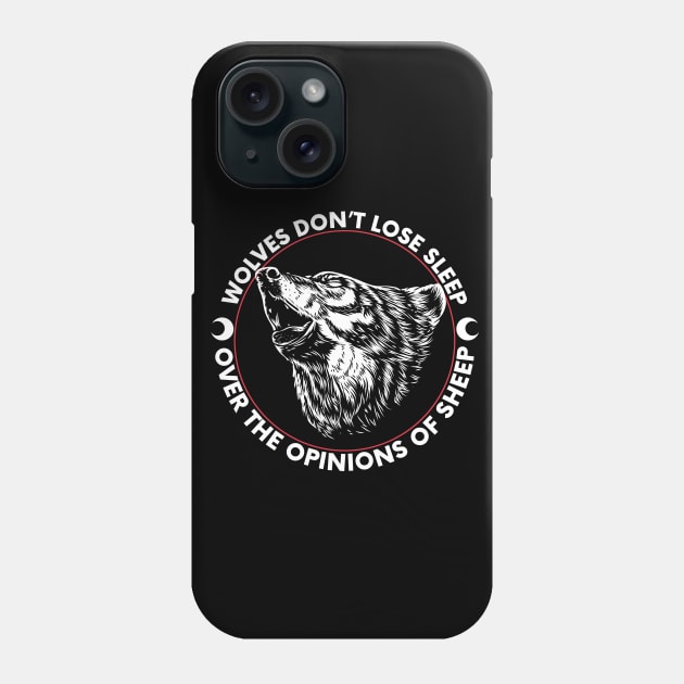 wolves don't lose the sleep Phone Case by youki
