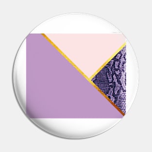 Abstract snake print, color blocking purple Pin