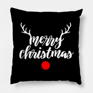 Raindeer Merry Christmast Funny Xmas Family Pillow