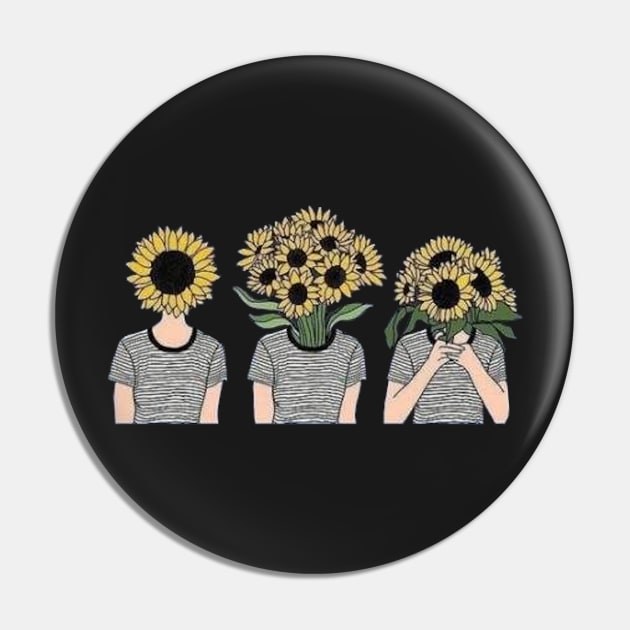 Flower heads - Digital drawing pencil - Colour Pin by euror-design