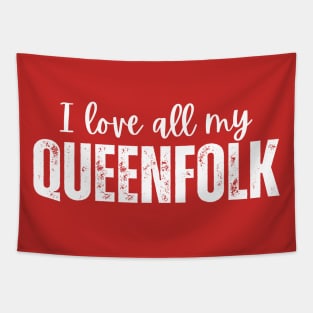 Queenfolk T-Shirt – Royalty-Inspired Graphic Tee for Queens, Empowering Women’s Shirt, Black Girl Magic Tee Tapestry