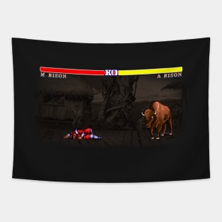 Bison Vs. Bison Tapestry