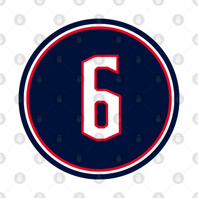 Adam Clendening Number 6 Jersey Columbus Blue Jackets Inspired by naesha stores