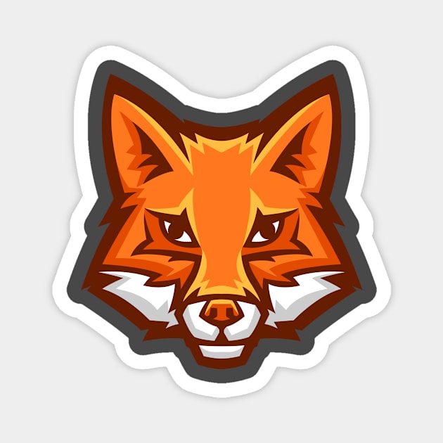 Fox head Magnet by Paul Andrew