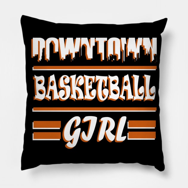 Basketball Girls Power Gift Basket Team Pillow by FindYourFavouriteDesign