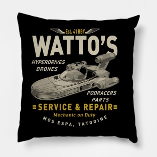 Watto's Junkyard Land Speeder by Buck Tee Pillow