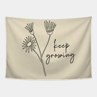 Keep Growing Wild Flowers Tapestry