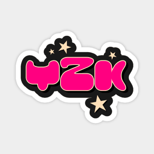 Throwback Y2K 2000s Fashion Aesthetic Millennial Pink Font Magnet