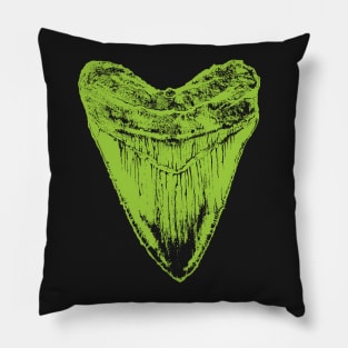 Fossil Megalodon tooth  - ideal gift for those that love Megalodons Pillow