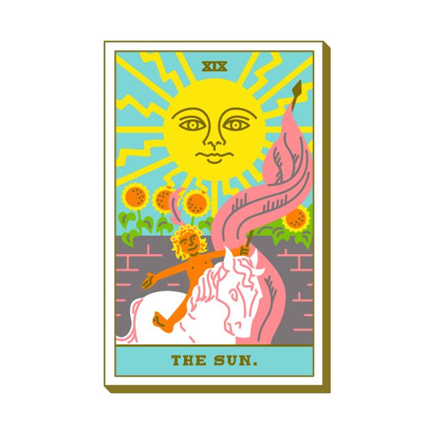 XIX - The Sun - Tarot Card by Joe Gottli