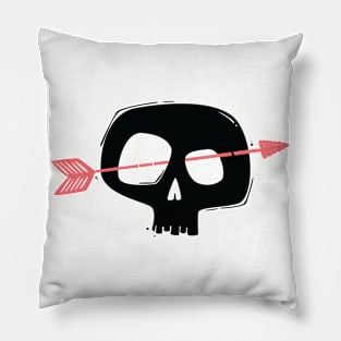 Skull and Arrow Pillow