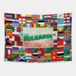 Bulgaria Vintage style retro souvenir Tapestry