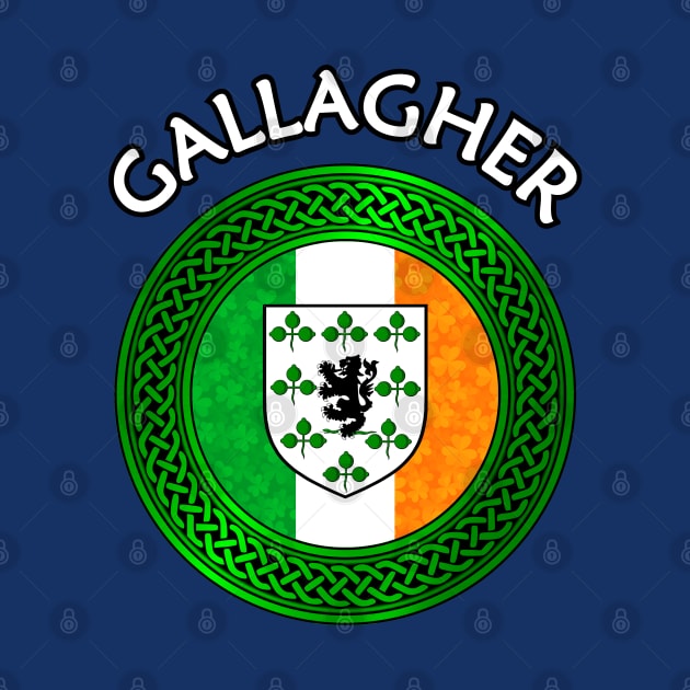 Irish Flag Clover Celtic Knot - Gallagher by Taylor'd Designs