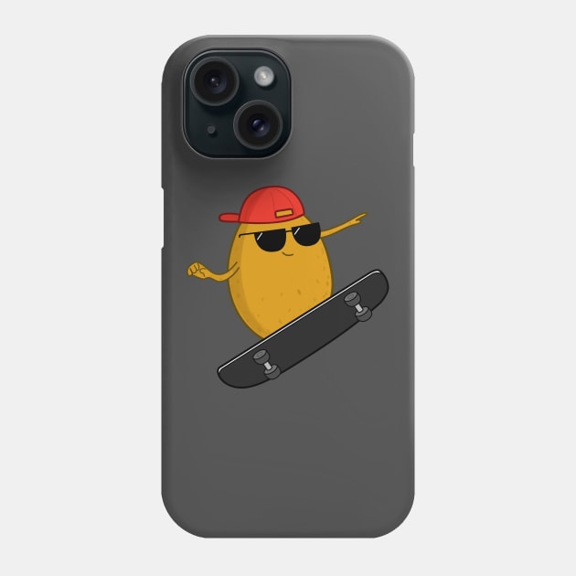 Skater Potato Phone Case by cartoonbeing