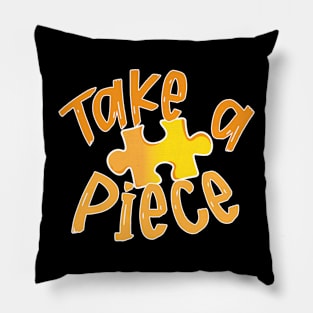 Puzzle Design Saying for Jigsaw Puzzle Fans Pillow