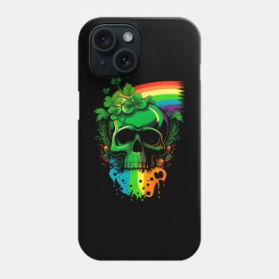 Rainbow skull Phone Case