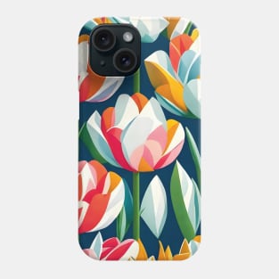 Tulips Schematic Artwork Phone Case