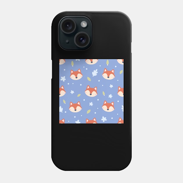 Fox Pattern Phone Case by lindyss