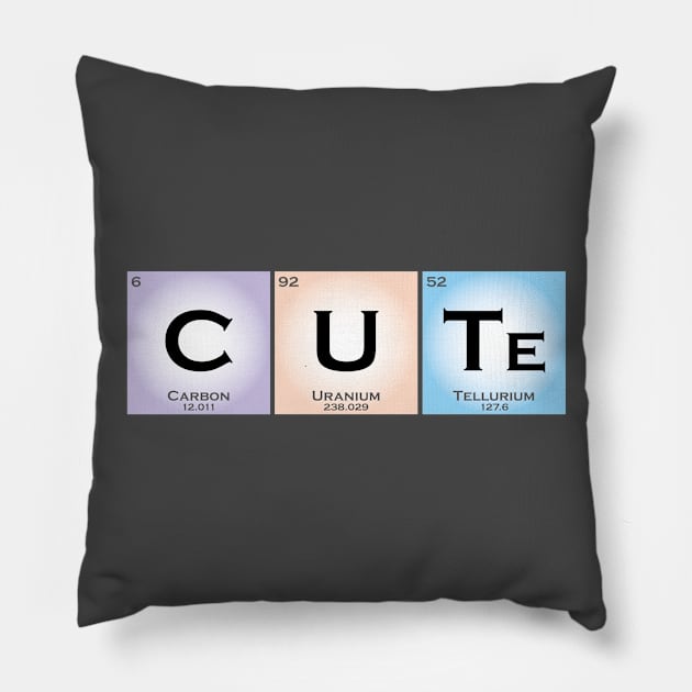 Cute is Chemistry Pillow by Blikk