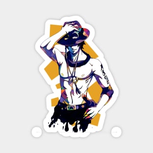 one piece - ace Magnet