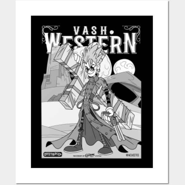 Tri gun Vash Western Anime old 30s cartoon style - Trigun Anime - Tapestry  | TeePublic