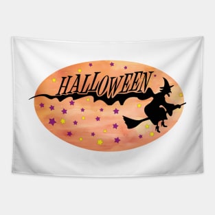 Witch Halloween Tapestry