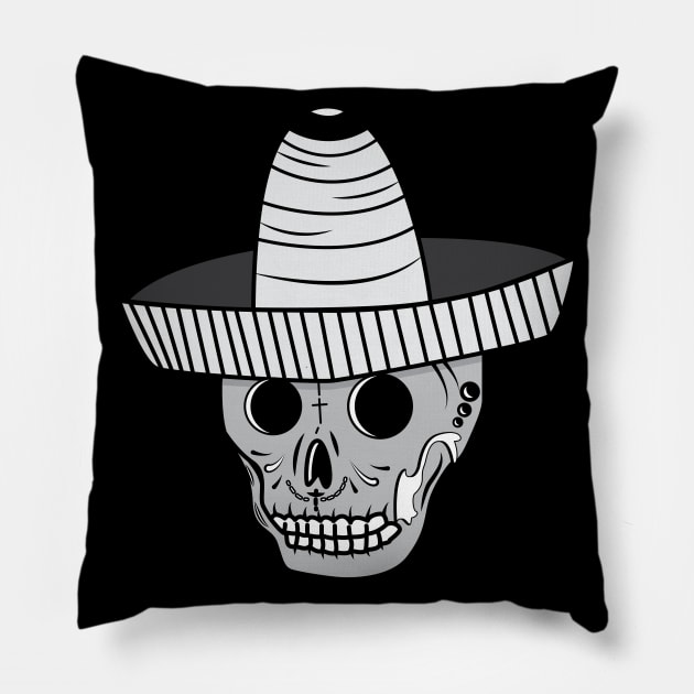 Coboy Skull Pillow by Riandrong's Printed Supply 