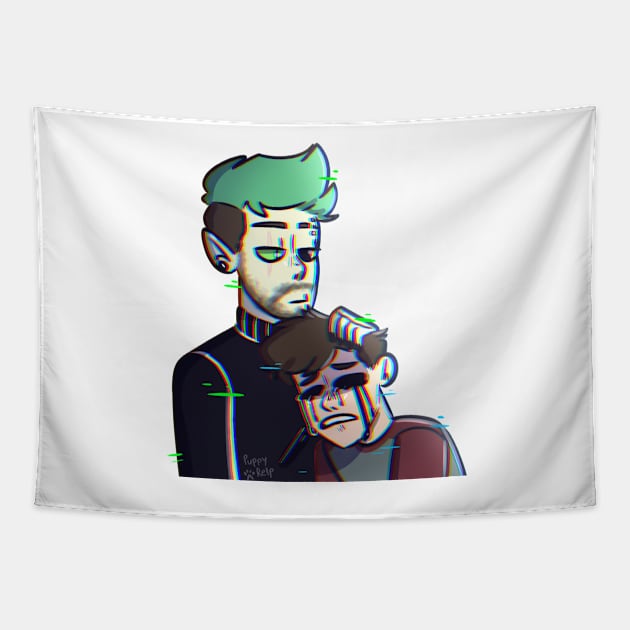 Anti comforts blank Tapestry by PuppyRelp