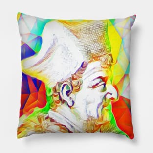 Lorenzo Valla Colourful Portrait | Lorenzo Valla Artwork 11 Pillow