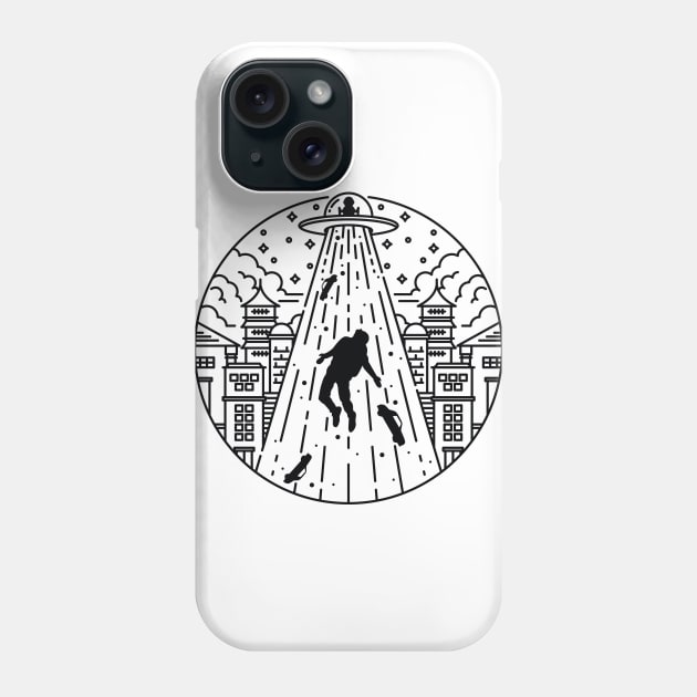 Alien Invasion Phone Case by quilimo