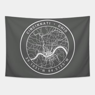 Cincinnati Map Tapestry