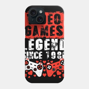 Gaming 1980 Birthday Video Games Birthday Gamer Phone Case