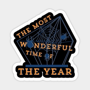 Most Wonderful Time Of The Year Halloween Fall Goth Dark Magnet