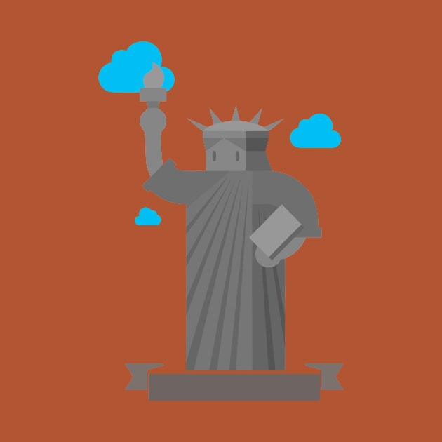 Graphic Statue of Liberty by teesmastery