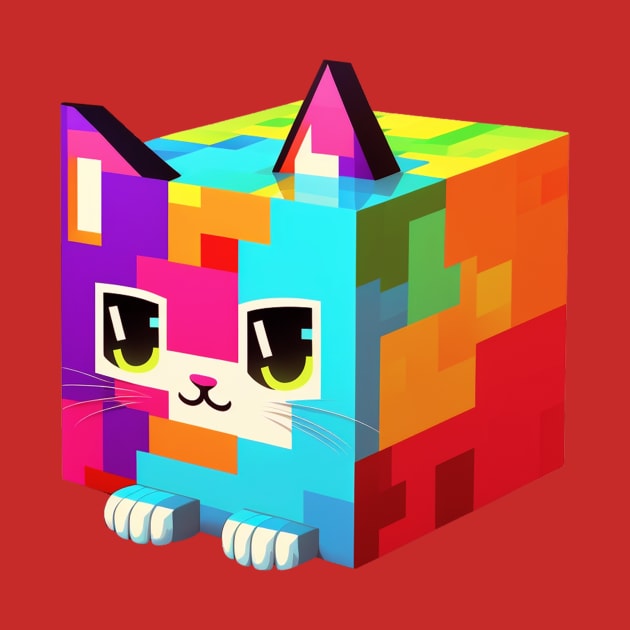 cubecat by retrocolorz