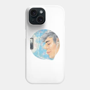 Couple Sharing Headphones part II Phone Case