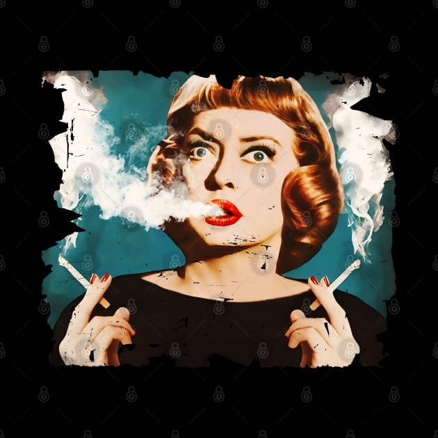 Bette Davis Full Smoking by Nostic Studio