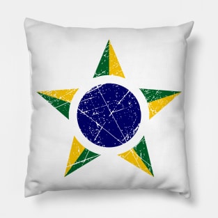 Brazil Roundel Vintage Pillow