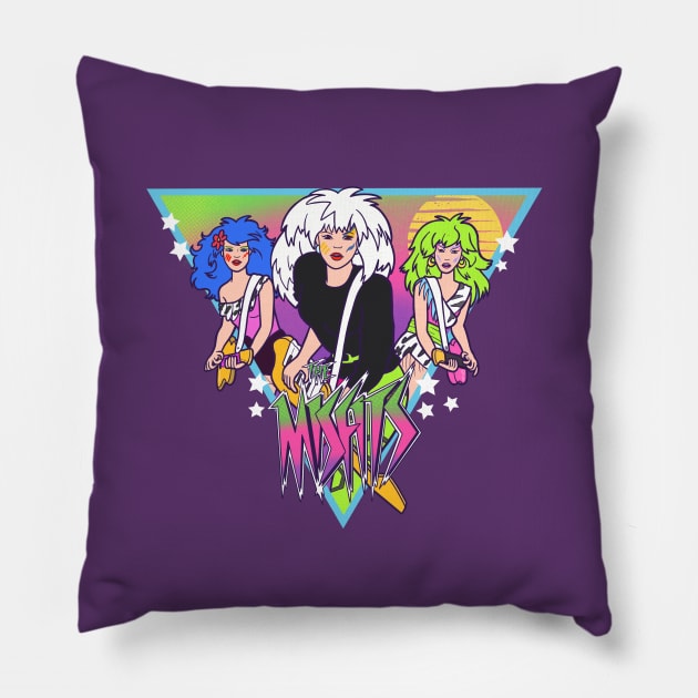 Jem's rivals The Misfits Pillow by Sketchy