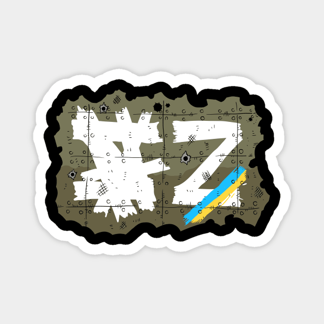 Russian Z in a free Ukraine. Magnet by JJadx