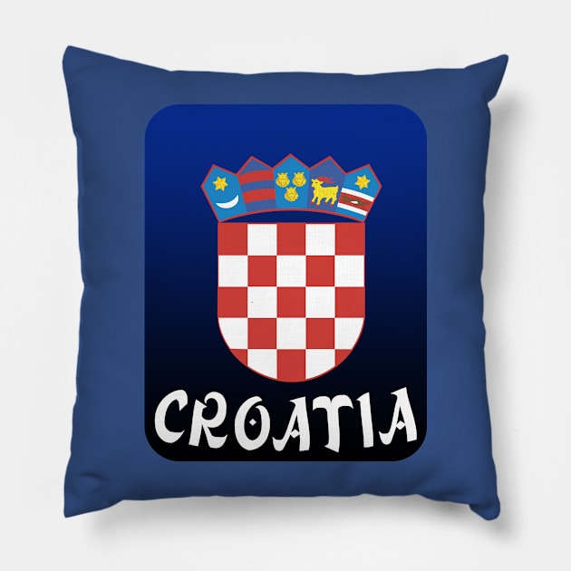 Croatia football fans tshirt world cup 2022 Pillow by Barotel34