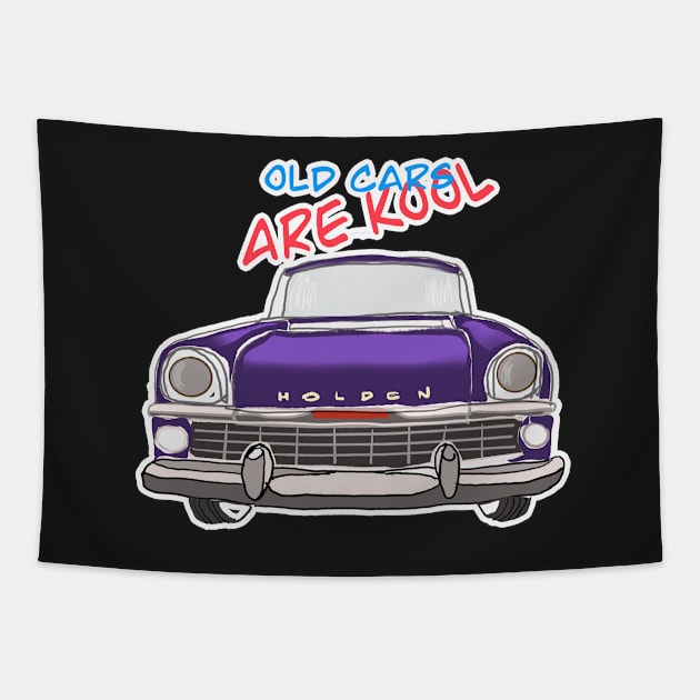 Old Cars Are Cool Tapestry by Custom Autos